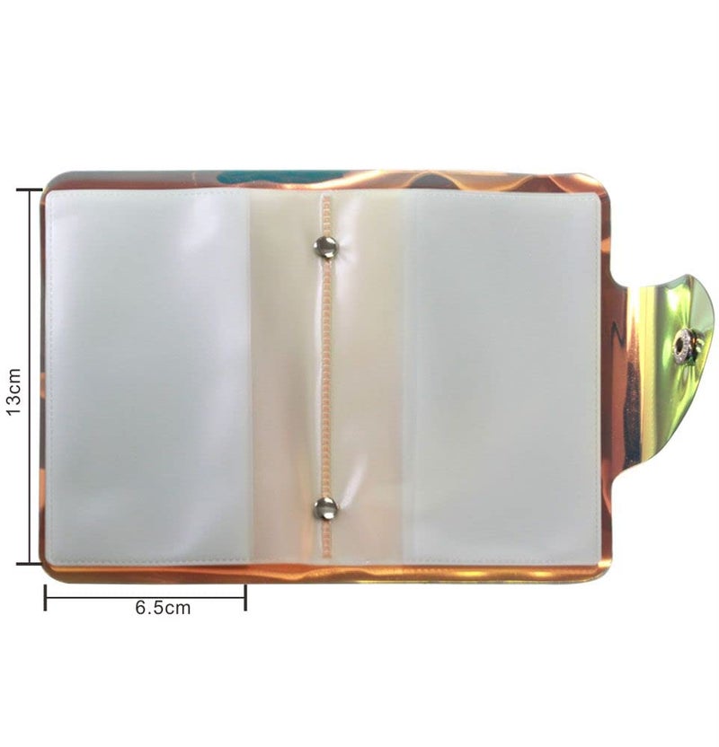 VNC 20 Slot Nail Plate Holder Organizer PVC Stamping Templates Stencil Storage Black Color Bag Cases Collecting Album for 6X12CM Templates - Image 3